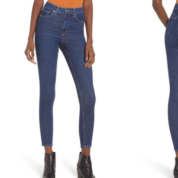 NWT TOPSHOP Moro Jamie high waist jeans - Picture 2 of 5